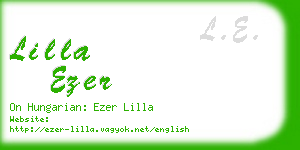 lilla ezer business card